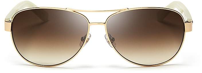 kate spade new york Dalia Aviator Sunglasses - airport chic