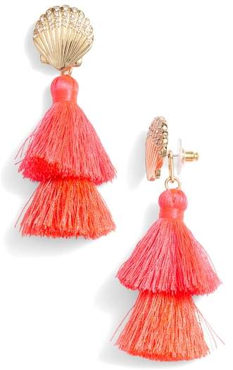 R Shell Yeah Tassel Earrings