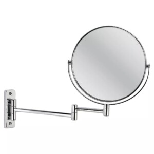 image of wall mounted double sided mirror with magnification
