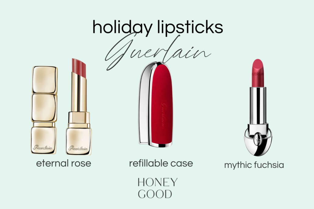 image of holiday makeup lipsticks by guerlain on graphic