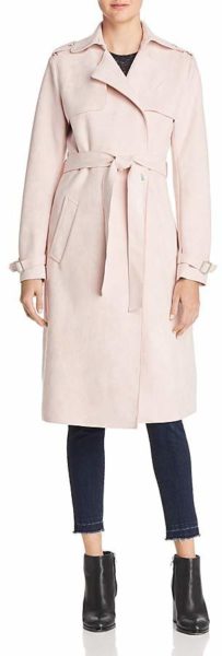 Faux-Suede-Pink-Trench-Coat