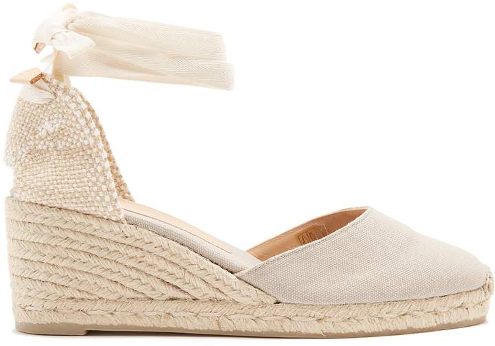 CASTAÑER Carina canvas wedge espadrilles