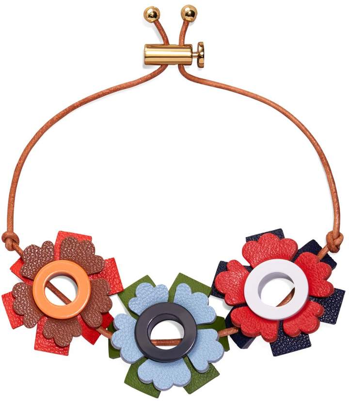 Tory BurchTory Burch GEO FLORAL LEATHER BRACELET