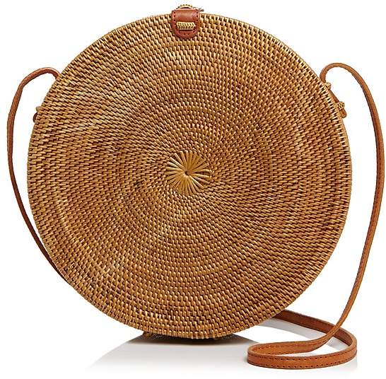 Street Level Circle Straw Crossbody