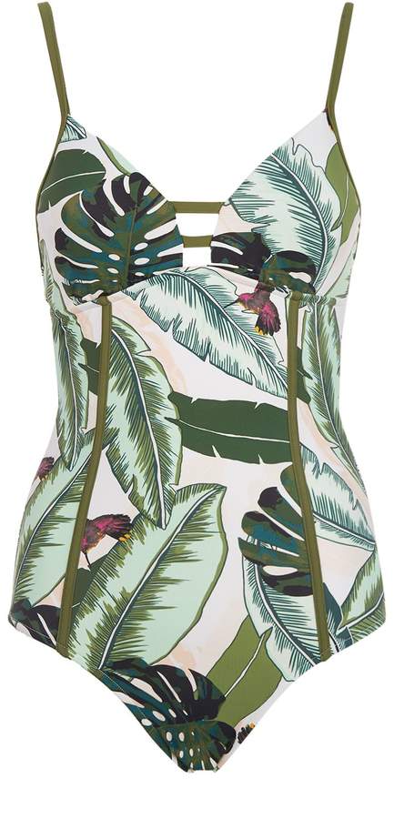 Seafolly Palm Tree Print Swimsuit