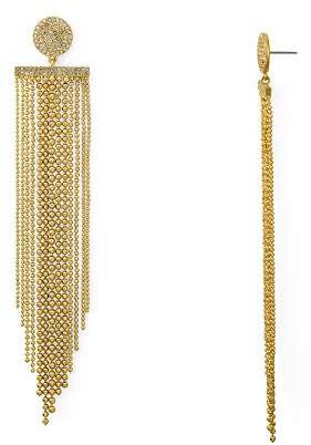 kate spade new york Beaded Fringe Statement Drop Earrings