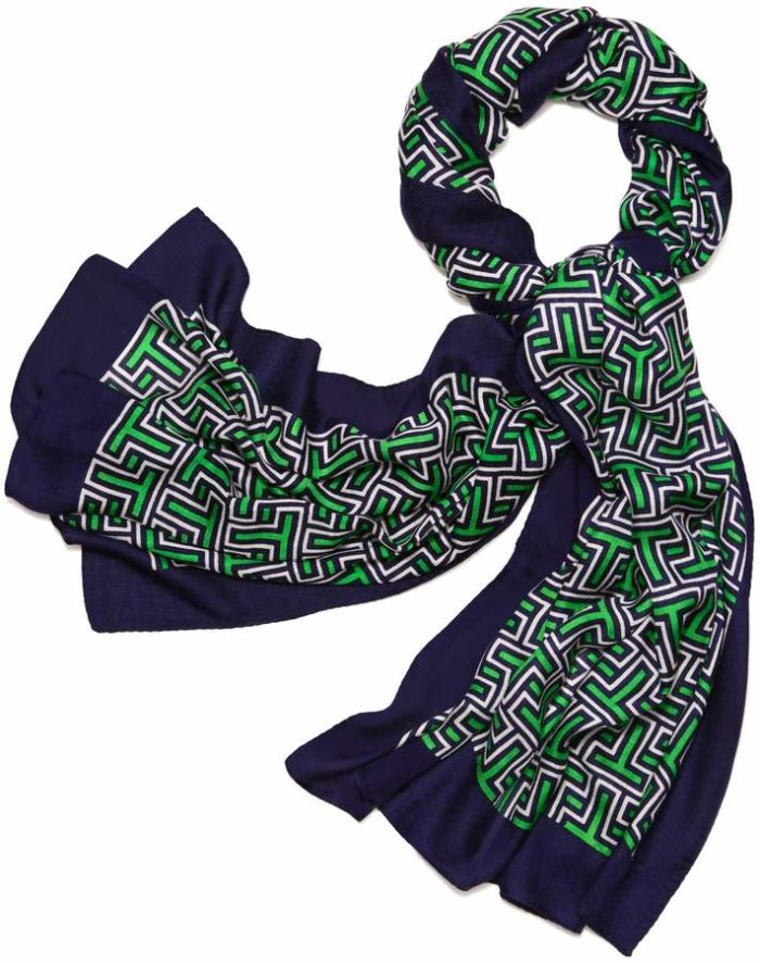 Tory Burch Block T Oblong Scarf