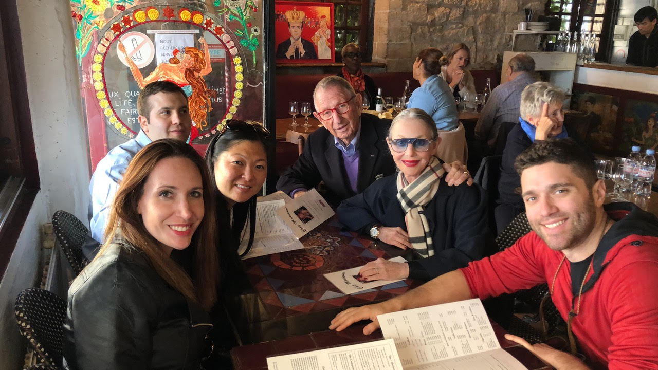 Lunch with the family in Paris