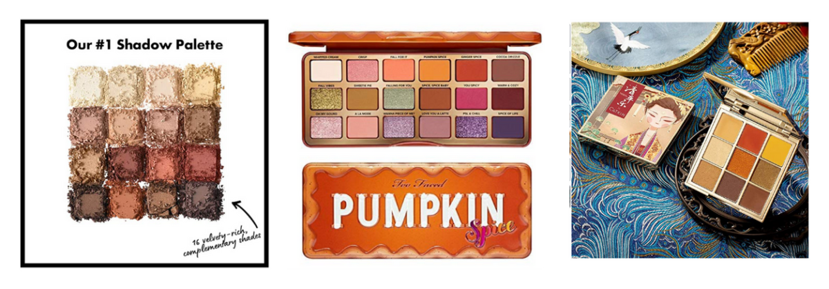 Easy Fall Makeup Looks NYX PROFESSIONAL MAKEUP Ultimate Eyeshadow Palette, Warm Neutrals, #2 Too Faced Pumpkin Spice Warm & Spicy Eye Shadow Palette, #3 CATKIN Eyeshadow Palette