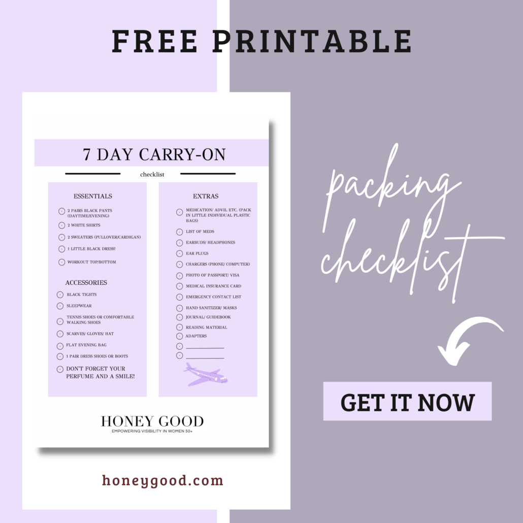 Free packing printable