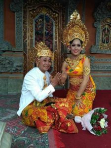 Honey's Balinese Friend at her traditional Hindu wedding