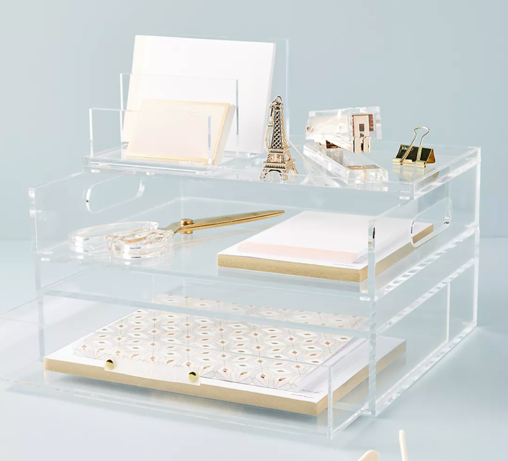 acrylic desk organizer