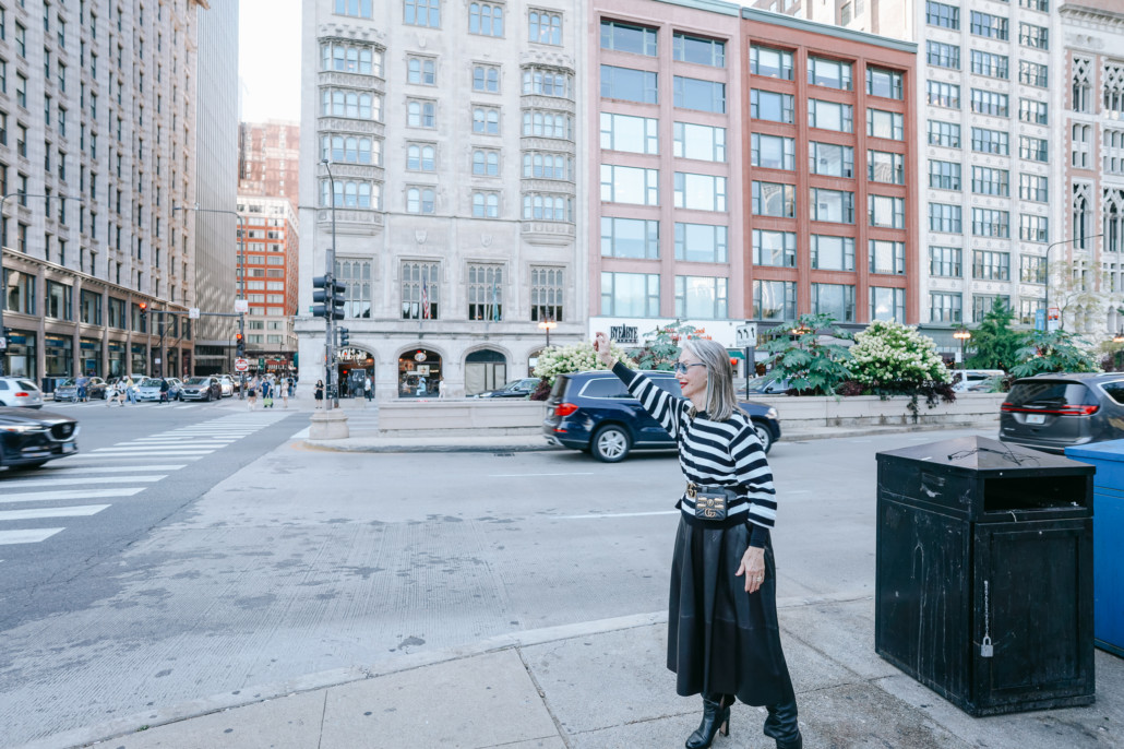 Honey Good hailing a taxi in Chicago finding purpose