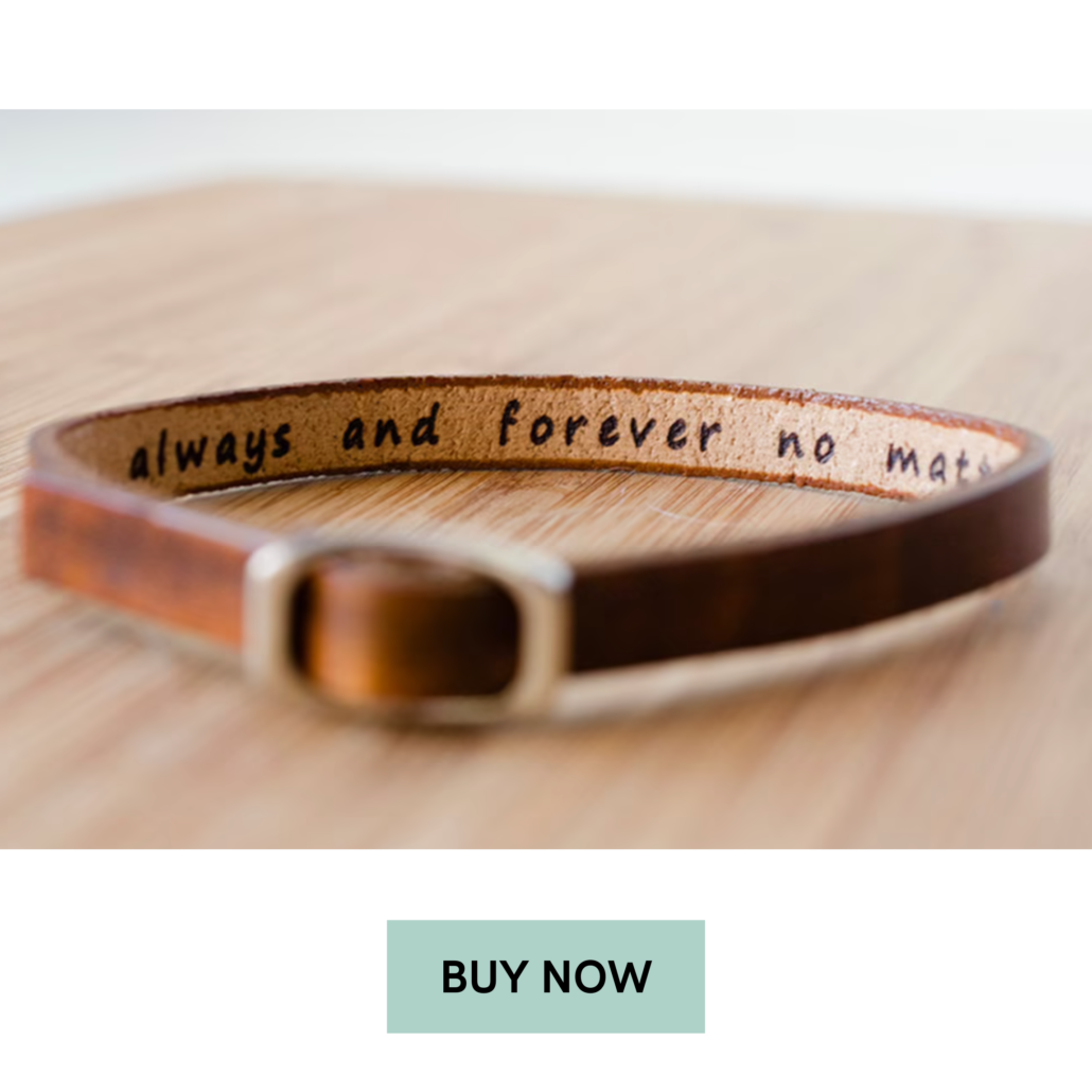 Personalized Leather Bracelet