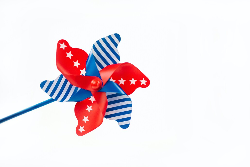 flag pinwheel to share with your Funny 4th of july jokes