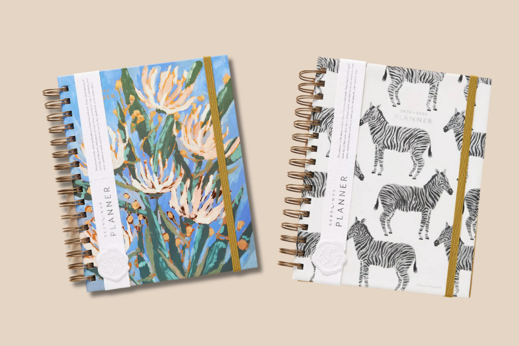 Goal Setting Planner Anthropologie zebra and floral