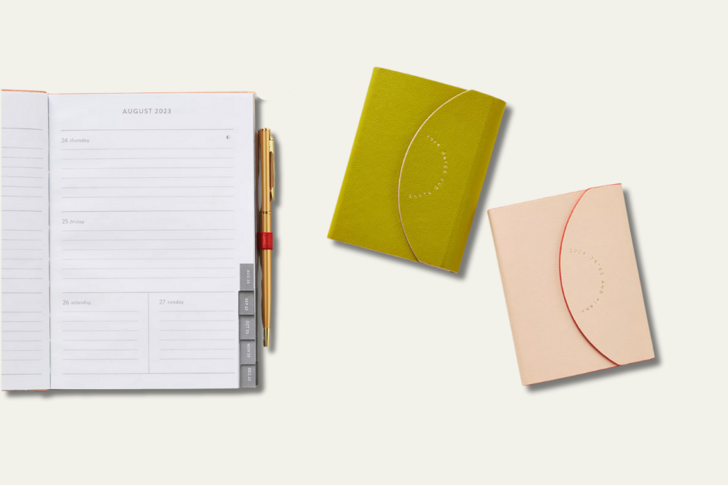Goal planners that are perfect for travel and bringing along with you.