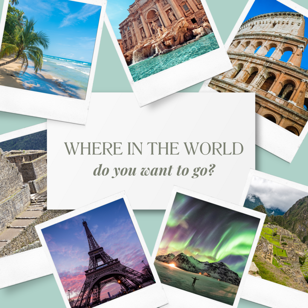 Image of several travel destinations 