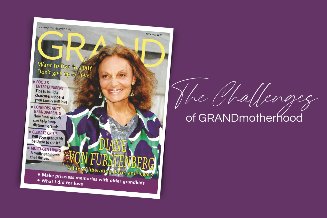 the challenges of Grandmotherhood, article written by Christine Crosby