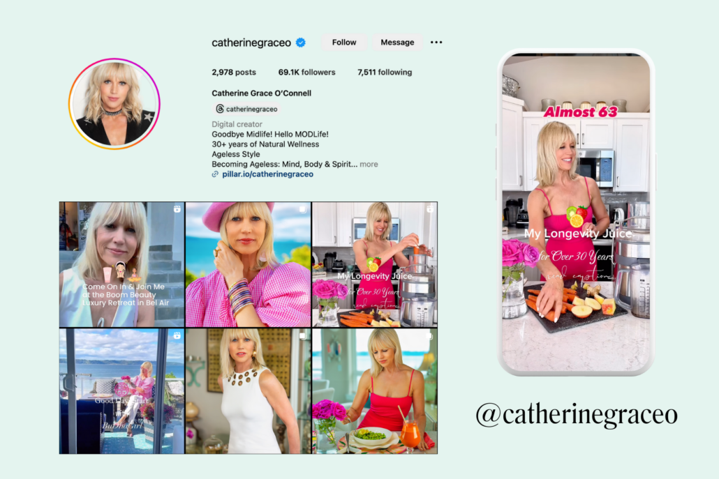 image of a popular older instagram content creator that you should follow