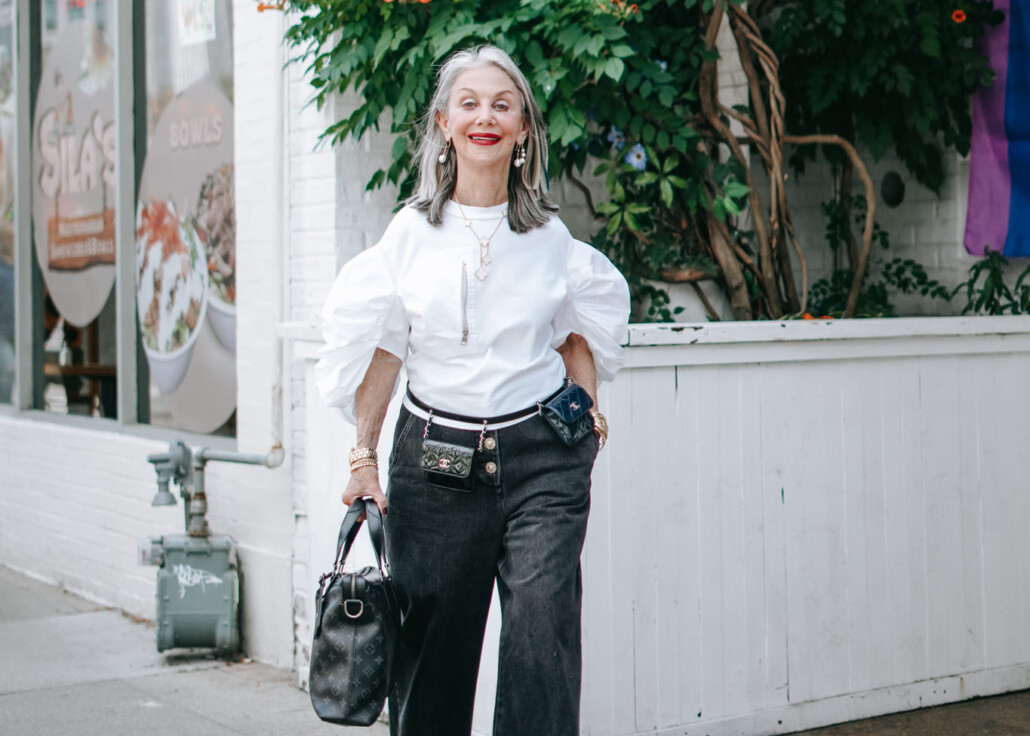 Honey is empowered walking down the street