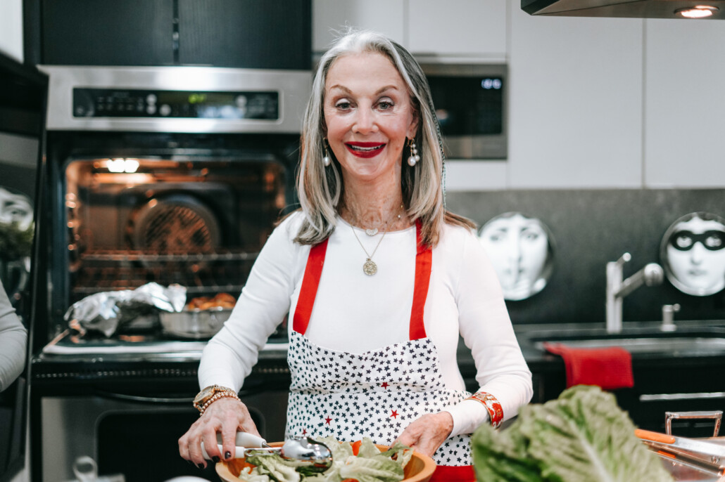 Honey cooking in the kitchen