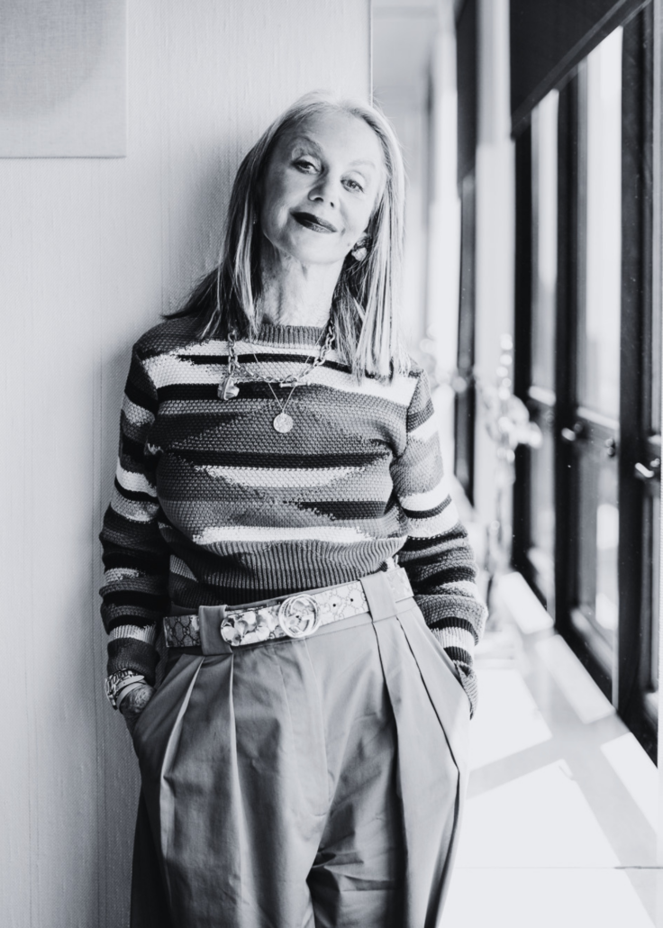 an image of Honey standing near windows thinking about her mother